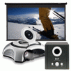 Optoma DV10 MovieTime Projector with FREE 92-inch Pull Down Screen and Subwoofer