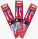 6 Pack Colgate 360 Optic White Vibrating Battery Powered Dual Action Medium Head Toothbrush