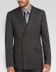 Calvin Klein Charcoal Check Double Breasted Extreme Slim Fit Suit