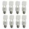 Sylvania Pack Mini Twist 13 Watt Compact Flourescent Bulb Warm White - 8 Pack