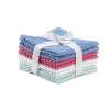 Colormate 8-Pack Washcloths: Blue or Brown