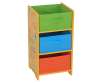 Home Basics Kids 3-Bin Storage Shelf, Alphabet Design