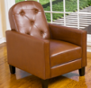 Santino Tufted Bonded Leather Recliner Chair