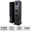 Monoprice Premium Dual 6.5" 2-way Tower Speaker Pair