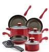 Paula Deen Dishwasher Safe 11-pc. Red Cookware Set