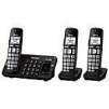 Panasonic DECT 6.0 3 Handset Phone System with Caller ID/Call Waiting - Black