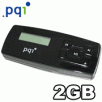 PQI U801 JoyTone MP3 Player, Black + PQI 2GB 60X Secure Digital (SD) Memory Card