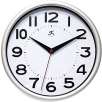 Infinity Instruments 14220SV-3364 Metro Resin Analog Wall Clock, Silver