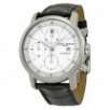 Baume and Mercier Classima Automatic Chronograph White Dial Black Leather Men