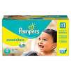 Pampers Swaddlers, Pampers Baby Dry or Pampers Cruisers for $30