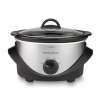 Hamilton Beach Brands Inc. 4-Quart Black/Stainless Steel Oval Slow Cooker