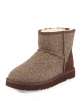 UGG Australia	 Tweed Classic Mini Boot, Dark Brown