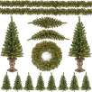 National Tree North Valley Christmas Spruce Assortment with Lights