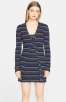 T by Alexander Wang Stripe Superfine Merino Wool Cardigan