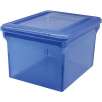 Staples Letter/Legal File Box, Translucent Blue (140051)