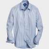 2x Egara Blue & Charcoal Stripe Modern Fit Sport Shirts