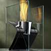 Decorpro Zed Steel Bio Ethanol Tabletop Fireplace