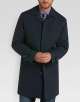 Tommy Hilfiger Navy Fly-Front Classic Fit Raincoat
