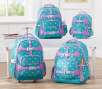 Mackenzie Teal Glitter Heart Large Backpack for $14.39, More