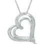 Zales Select Pendants & Rings: Diamond Accent Tilted Heart Sterling Silver Pendant $22, More
