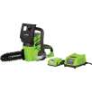 GreenWorks 24 Volt Li-Ion Chainsaw 10in. Bar, 3/8in. Chain Pitch
