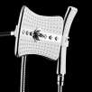 AKDY 2.5 GPM Rainfall 2 Piece Jet Shower Head and Handheld Shower Wand Set