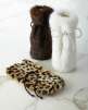 Faux-Fur Wine Bag (White Mink, Brown Mink, or Leopard)