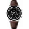 LIMITED 50TH ANNIVERSARY EDITION Speedmaster Moonwatch Black Dial Brown Leather Men