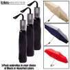 3-Pack Totes 8905M Automatic Open / Close Compact Lightweight Folding Umbrella