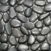 Islander Flooring Interlocking Random Sized Natural Stone Mosaic Tile in Black