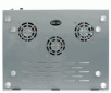 Heavy Duty Aluminum Laptop cooling pad with 3 Ultra Quiet Cooling fan and 4 USB ports Hub