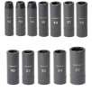 Craftsman 12 pc. Metric Easy to Read Impact Socket Set, 6 pt. Deep, 1/2 in. Drive