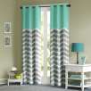 Intelligent Design Nadia 63" Energy Efficient Window Curtain Teal
