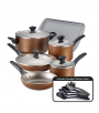 Farberware Nonstick 15-pc. Copper Cookware Set