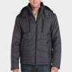 T-Tech by Tumi Gunmetal Quilted Modern Fit Jacket