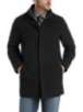 T-Tech by Tumi Black Wool Classic Fit Zippered Coat