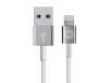 Apple MFi Certified Zinc-Alloy Lightning to USB Charge & Sync Cable, 3ft White