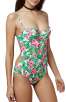 Topshop Tropical Print One-Piece Swimsuit