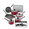 Farberware High Performance Nonstick 17-Piece Cookware Set Red