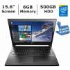 Lenovo Edge Laptop: Core i3-5020U 2.2GHz, 6GB RAM, 500GB HDD, Windows 10