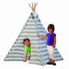 Discovery Kids Canvas Tee-Pee - Gray Chevron