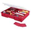Stack-On 14-1/2" 17 Compartment Storage Box - Red