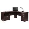 Realspace Magellan Performance Collection L Desk, 30"H x 70 9/10"W x 23 1/5"D, Espresso or Cherry