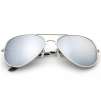 2-Pack: Designer-Inspired Mirrored Aviators (Silver)
