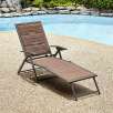 Garden Oasis Matching Folding Padded Chaise - Palmetto