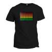 LED Equalizer Sound Activated Luminescent T-Shirt with Detachable Panel - [Large]