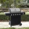 BBQ Pro BBQ Pro 5 Burner Gas Grill with Side Burner with Stainless Steel Lid