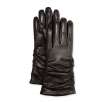 Grandoe Ladies Tech Ruched Premium Leather Cashmere Lined Gloves