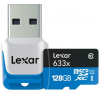 Lexar microSDXC UHS-I 633X 128GB High-Performance Memory Card w/ USB 3.0 reader 95MB/s