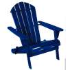 Living Accents Blue Folding Wood Adirondack Chair